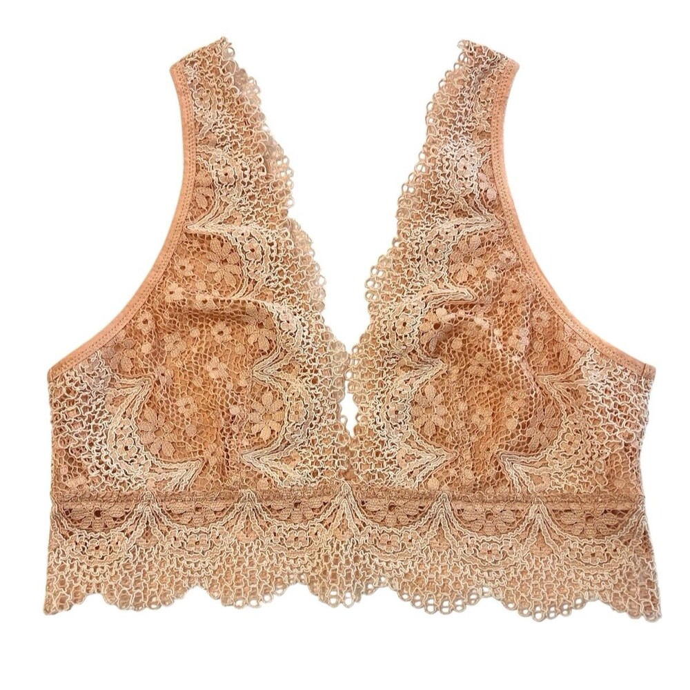 Victoria's Secret Peach Lace Bralette